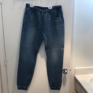 Mens denim joggers, large (34W), MG Black Label